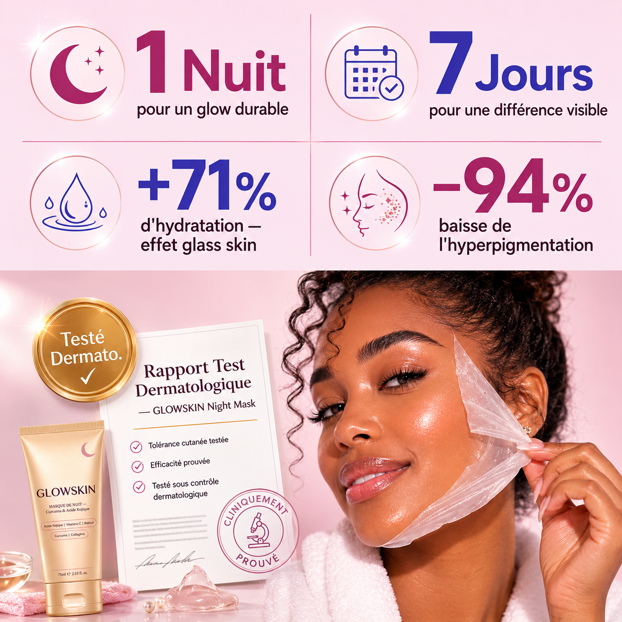 GLOWSKIN Night Mask — Anti-Taches & Hyperpigmentation